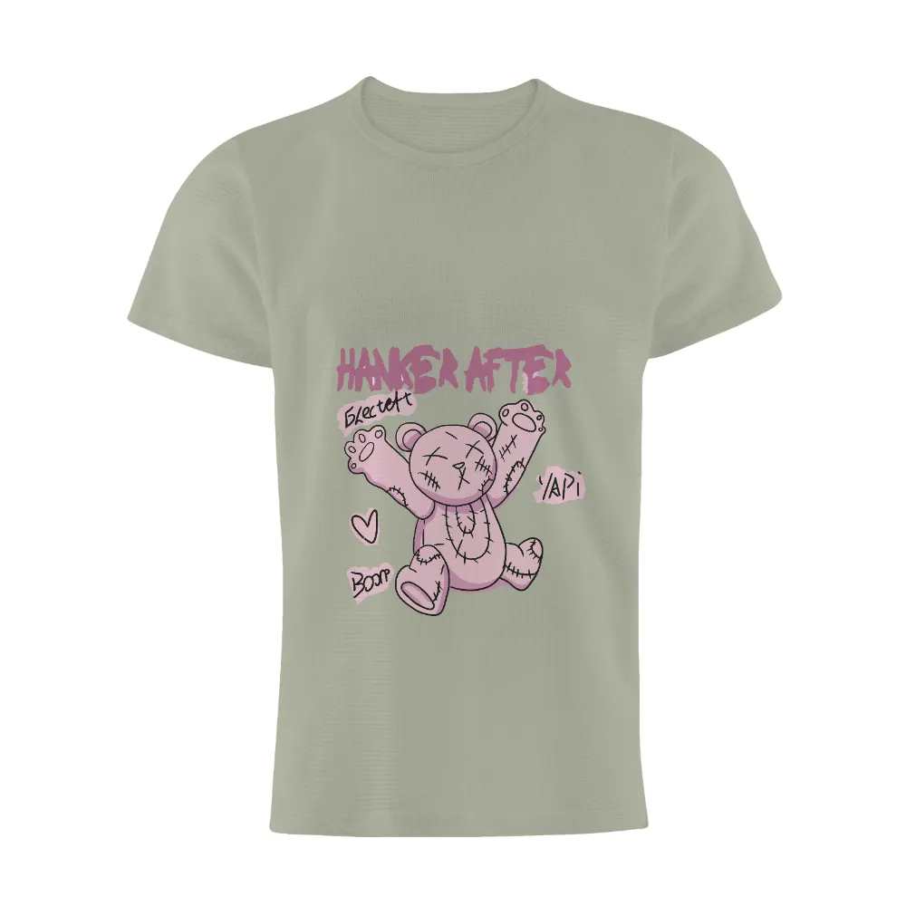 T-Shirt Printing: Pink Teddy Bear - Elected, API, Happy After|pink death metal unicorn shirt