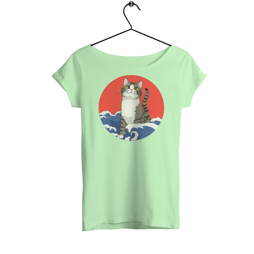 TShirt Printing: Luna's Harmony with the Sea|my cat is my valentine t shirt