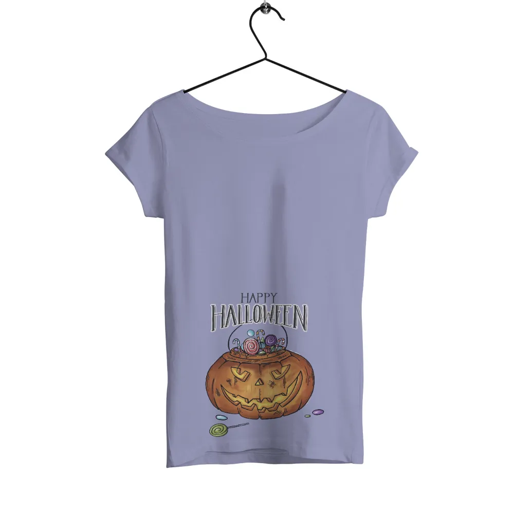 Custom Tee Shirts: Happy Halloween Pumpkin with Candies|bleach halloween shirts dollar tree