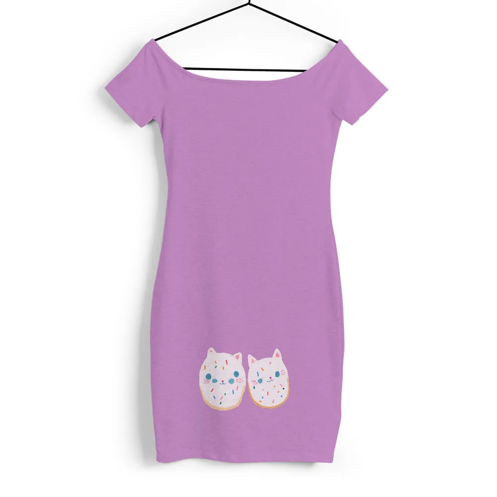 Custom Tee Shirts: Whimsical Cat Cookies | Funny & Quote T-Shirts| Cat cookies symbolizing companionship and joy