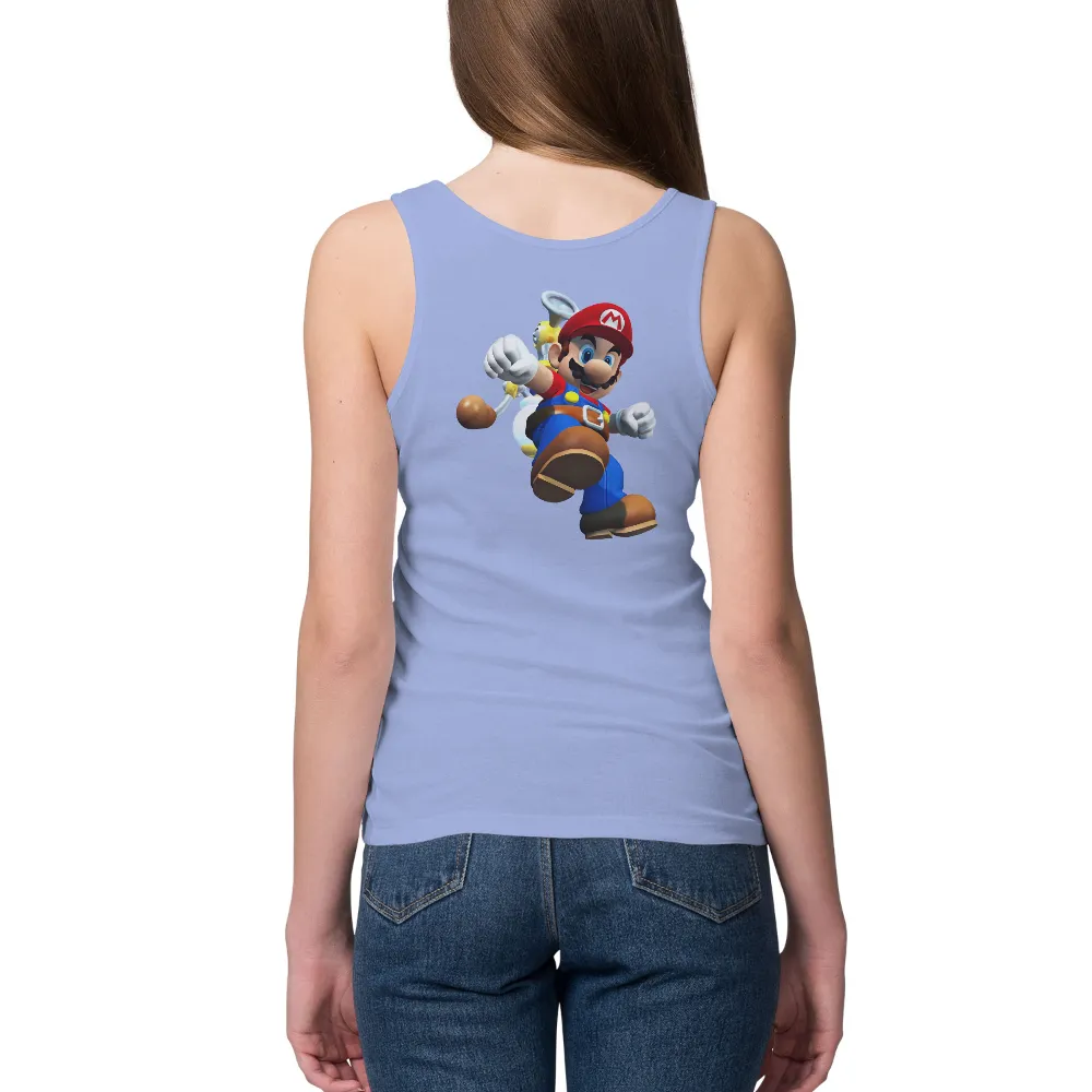 T-Shirts Custom: Mario with Angel Wings - Gaming Adventure|bootleg mario shirt