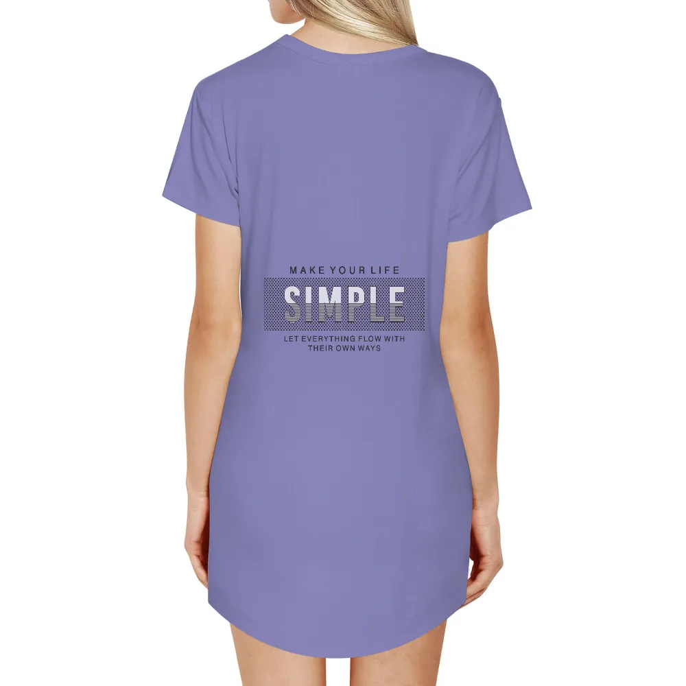 T-Shirts Custom: Embrace Simplicity with Our Minimalist Design|t shirt dress pattern simplicity