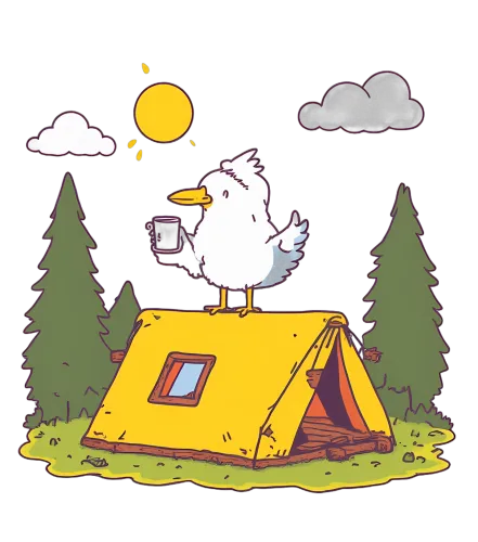 Seagull Camping Adventure TShirt Printing