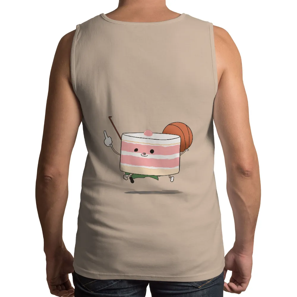 Tee Shirts Printed: Cakey the Basketball Dessert Character|t shirt roblox cute