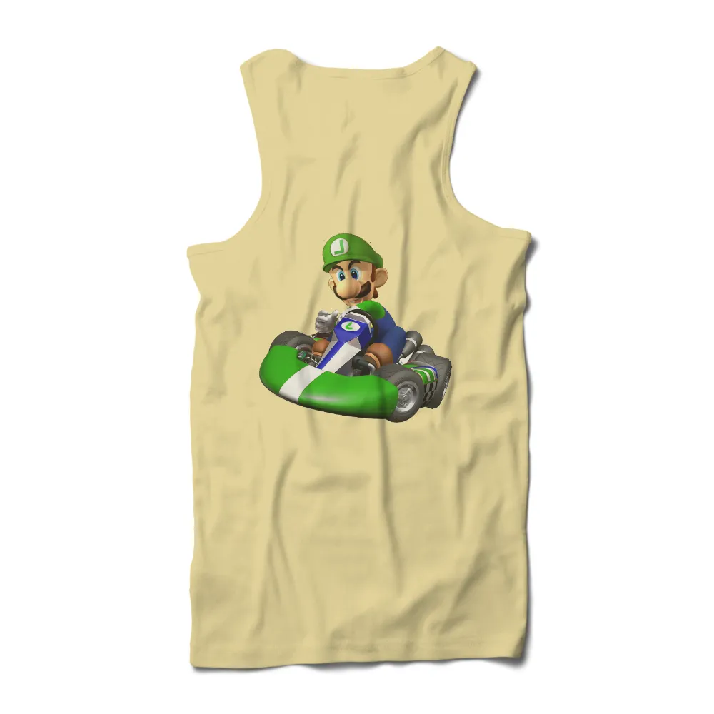 Luigi Go-Kart T-Shirt Printing - Gaming Fun|friends blue jays shirt