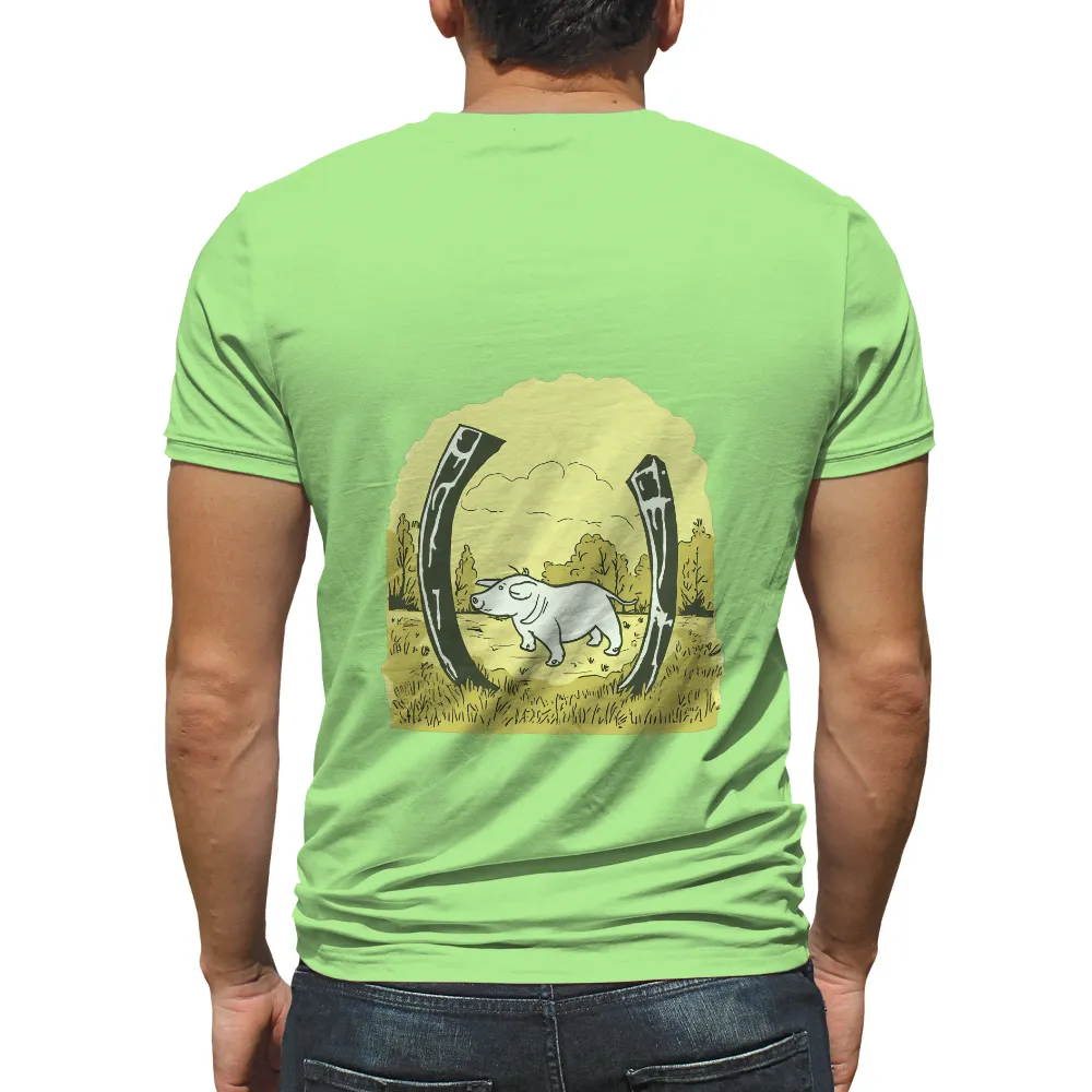 T-Shirt Printing: Percy and His Lucky Horseshoe|adventure time dancing with monsters shirt