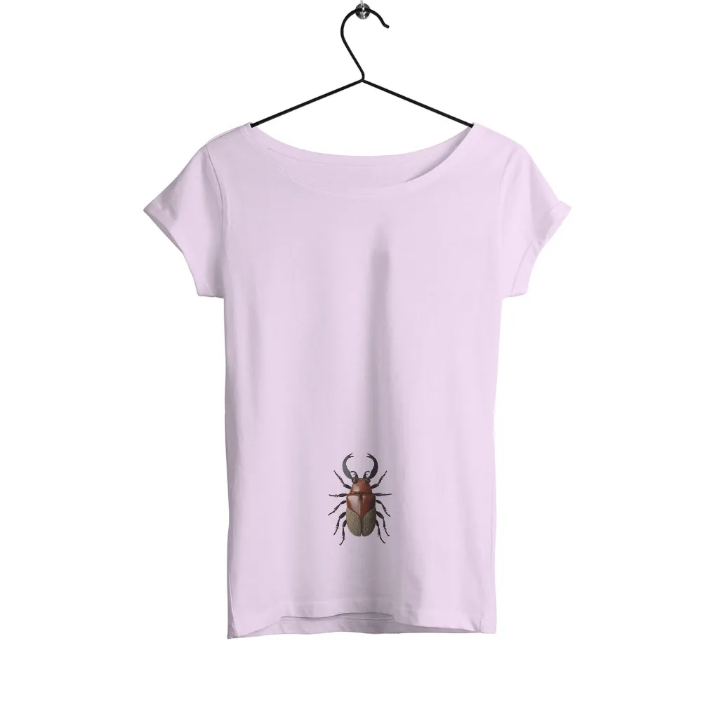 Customized Tee Shirts: Celebrate Nature with Orion the Stag Beetle|reign forest fronds camp shirt