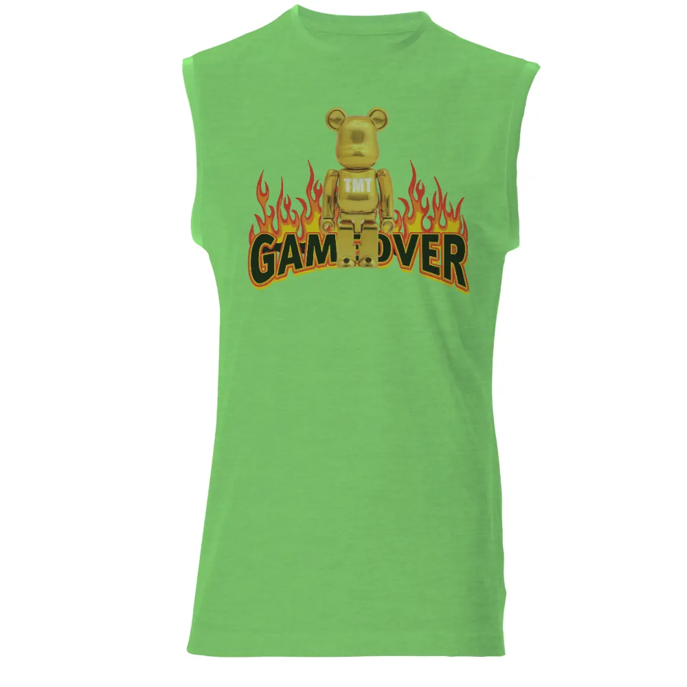 Golden Bear T-Shirts Design: Game Over in Gaming Culture|flames capfriendly