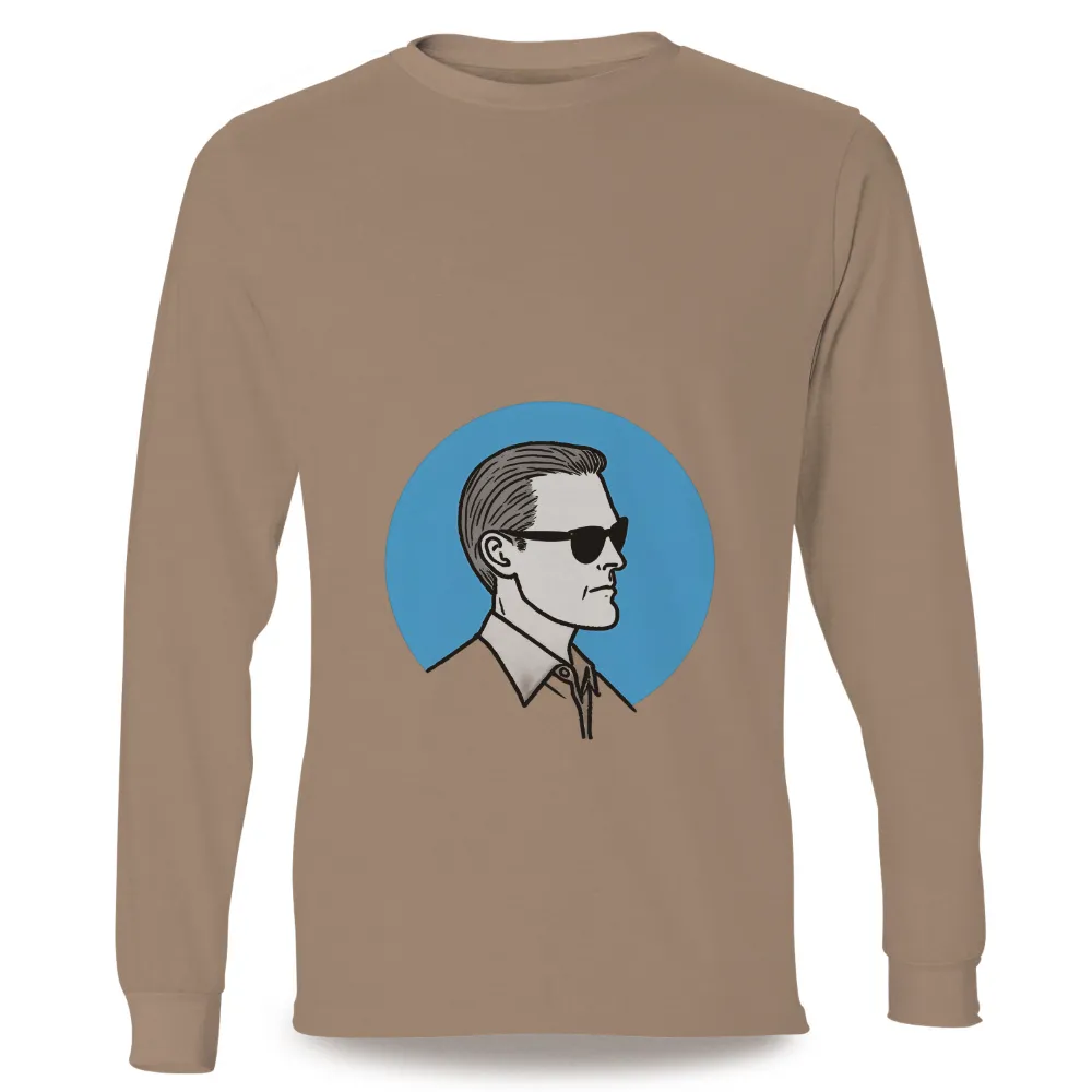 T-Shirts Design: Enigmatic Detective in Blue|black and white shirt price