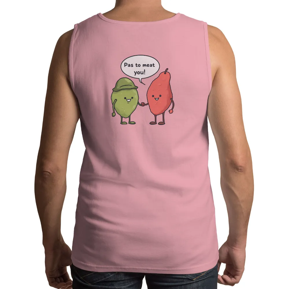 Shirts Graphic Tees: Pas to Meat You - Funny Pear and Lime Friendship|women 4th of july shirts funny