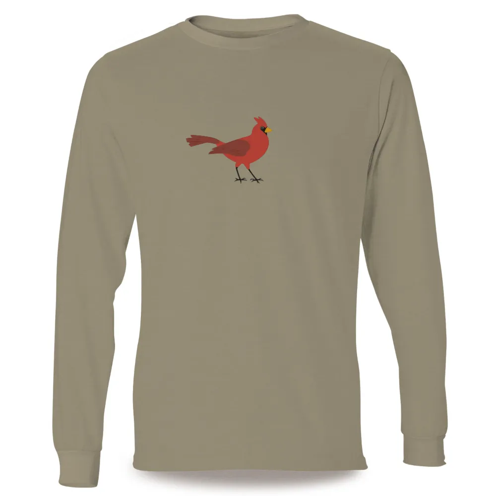 Tee Shirts Printed: Cardinal Bird - Nature's Messenger of Hope| Distinctive crest