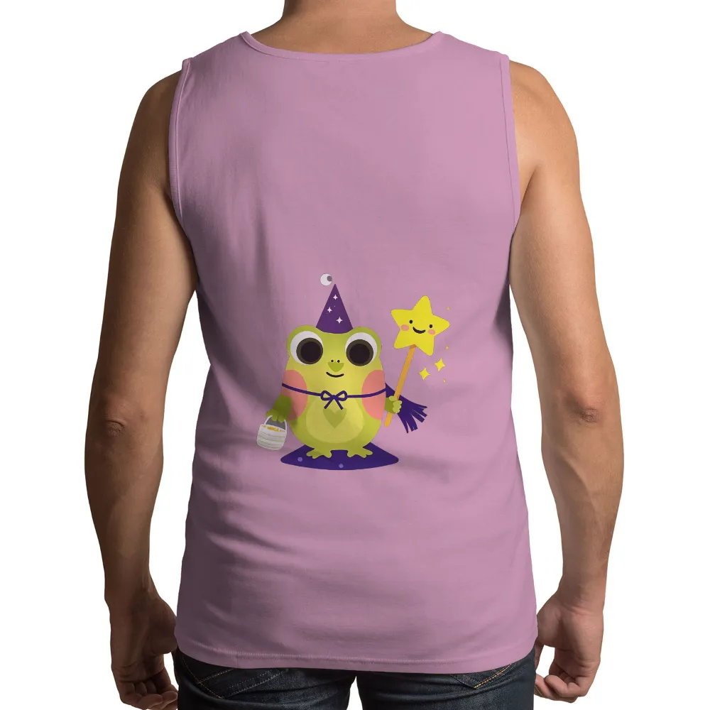 T-Shirts Design: Whimsical Frog Wizard - Halloween Magic|hydro flask shirts for halloween