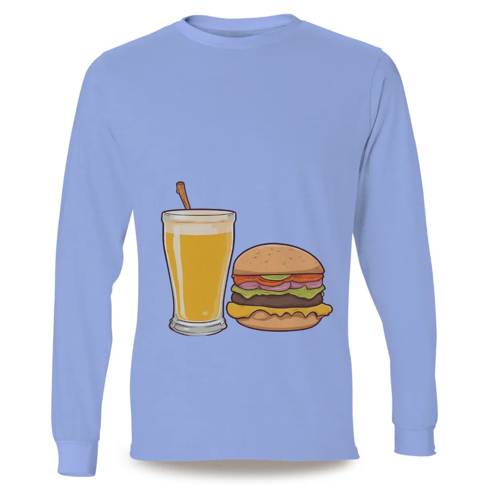 Shirts Graphic Tees: Burger & Beer - Celebrate Life's Simple Pleasures|desperado beer t shirt