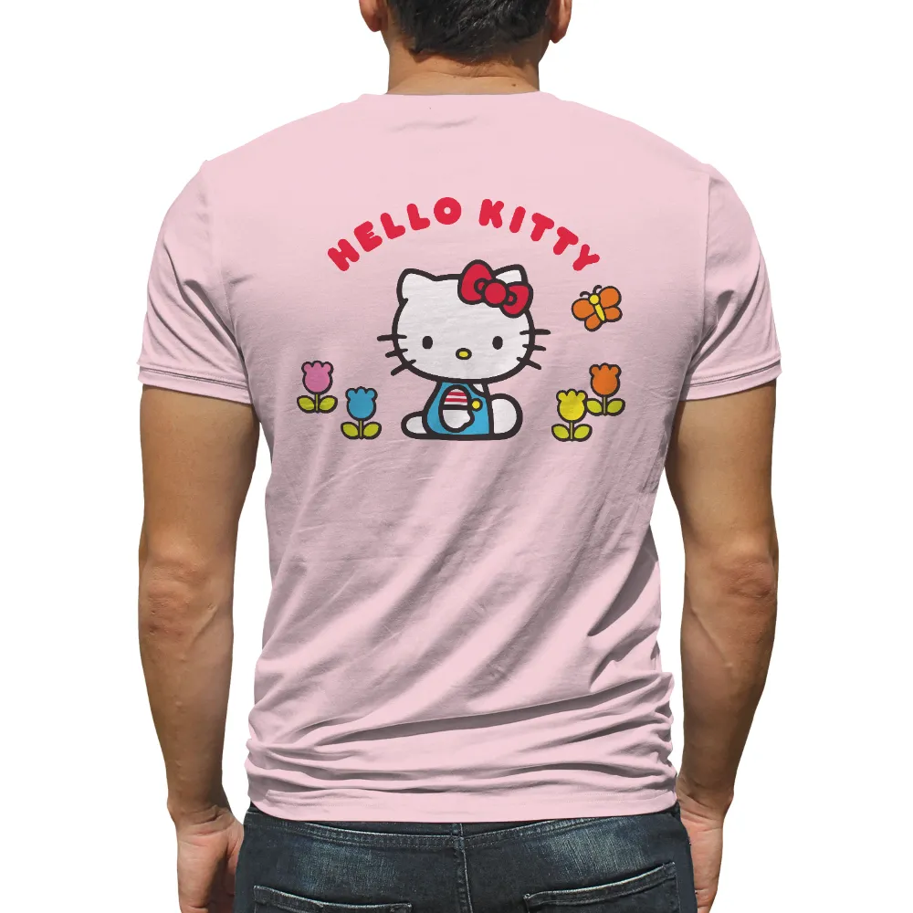 T-Shirts Custom: Spread Joy with Kitty's Whimsical Garden Design|cute mardi gras shirts for women