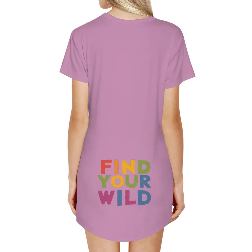 Custom T-Shirt Printing: Find Your Wild - Adventure, Inspiration & Exploration| motivational quote