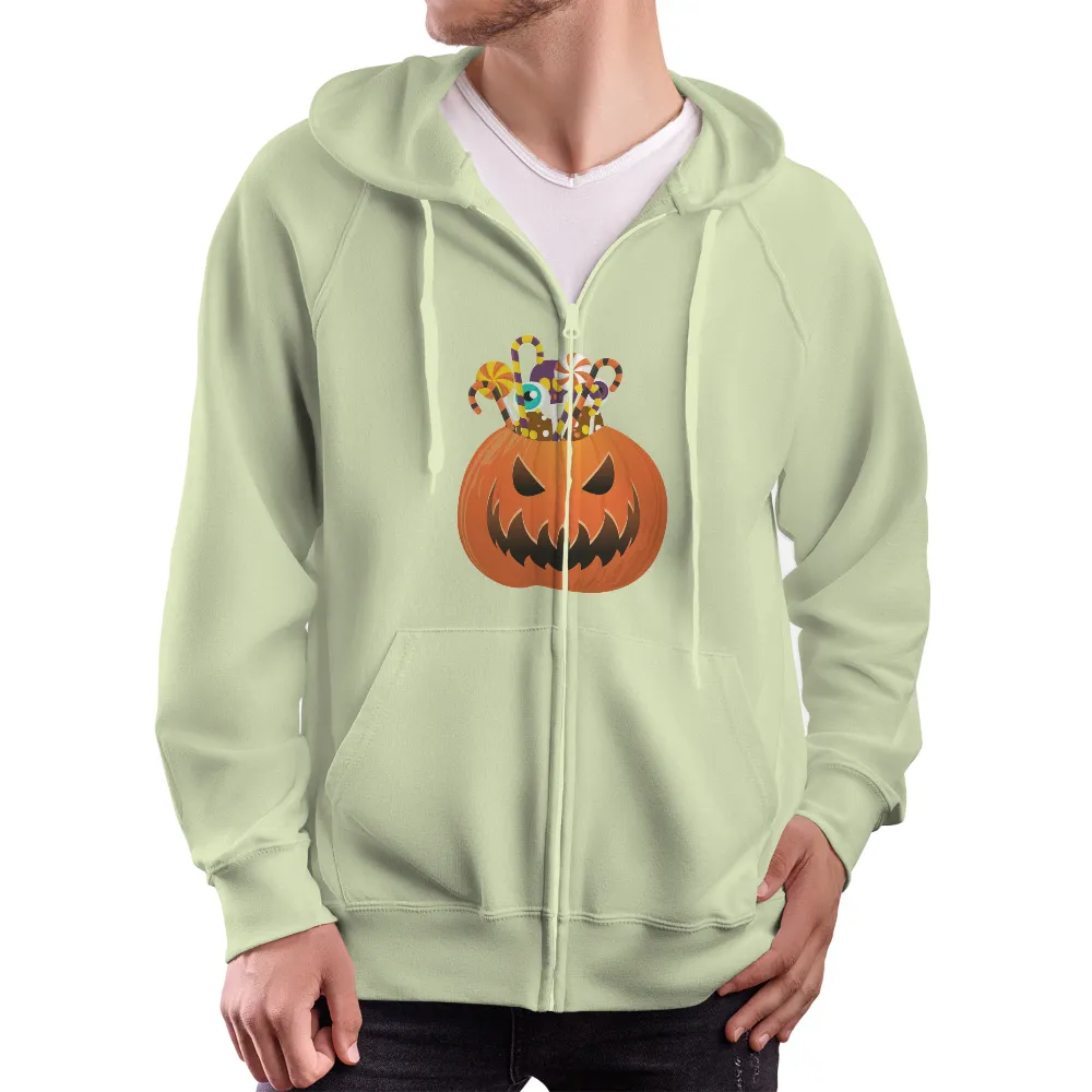 Tee Shirt Printing: Halloween Pumpkin with Candy Treasures|buc ee's shirts halloween 2022