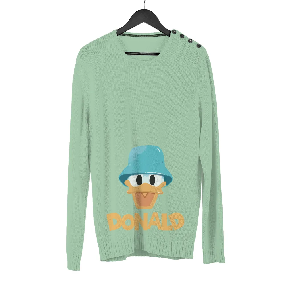 Donald Duck TShirt Printing: Spread Joy with Cheerful Cartoon Character|black shirt cartoon character