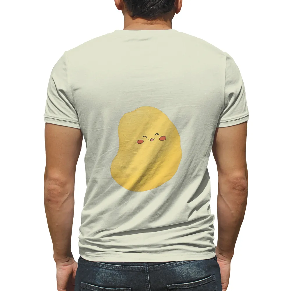 Customized Tee Shirts: Whimsical Potato Chip Design|chuck e cheese 40 years of fun shirt