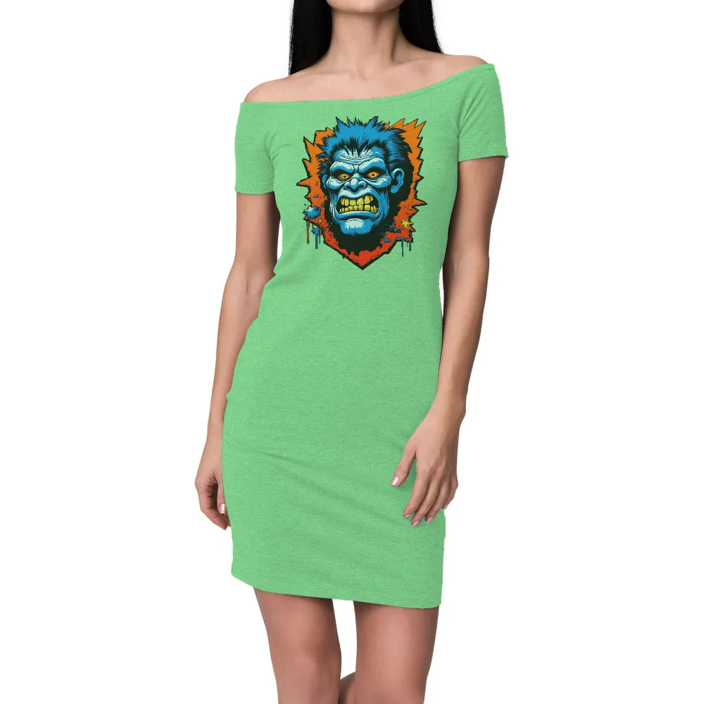 Shirts Graphic Tees | Fierce Comic Book Character| Sharp yellow teeth