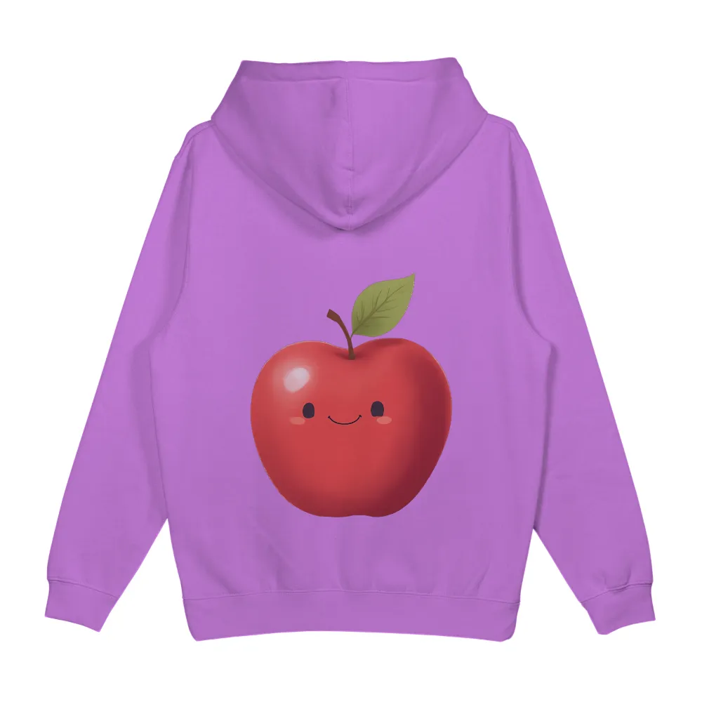 Graphic Tees: Cheerful Red Apple with a Happy Face|hi happy monday shirt