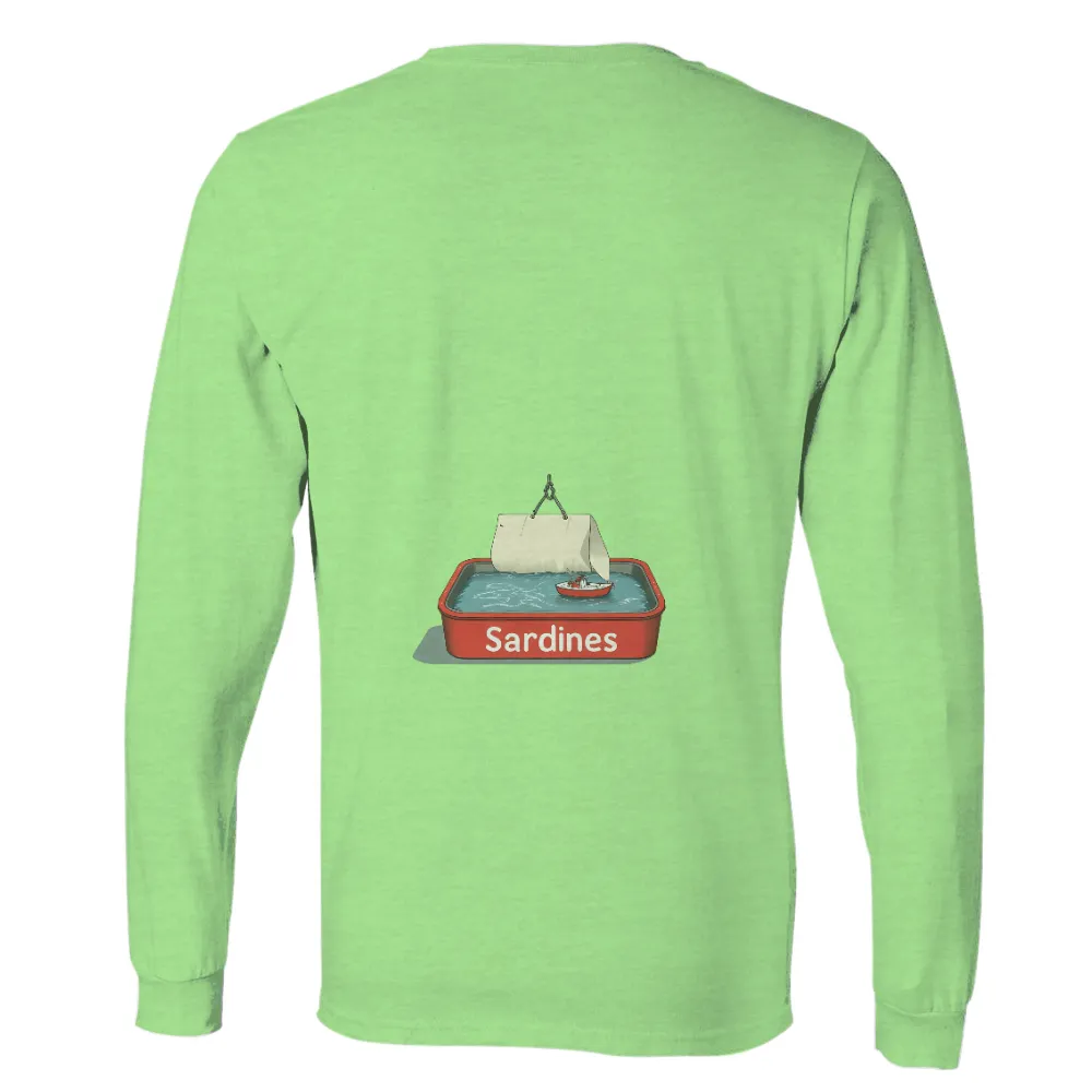 T-Shirt Printing: Fisherman's Dream in a Can of Sardines|kobe trash can shirt