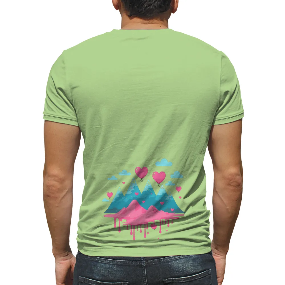 T-Shirts Design: Love Mountains - A Blend of Nature and Emotion|nfl love for damar shirt