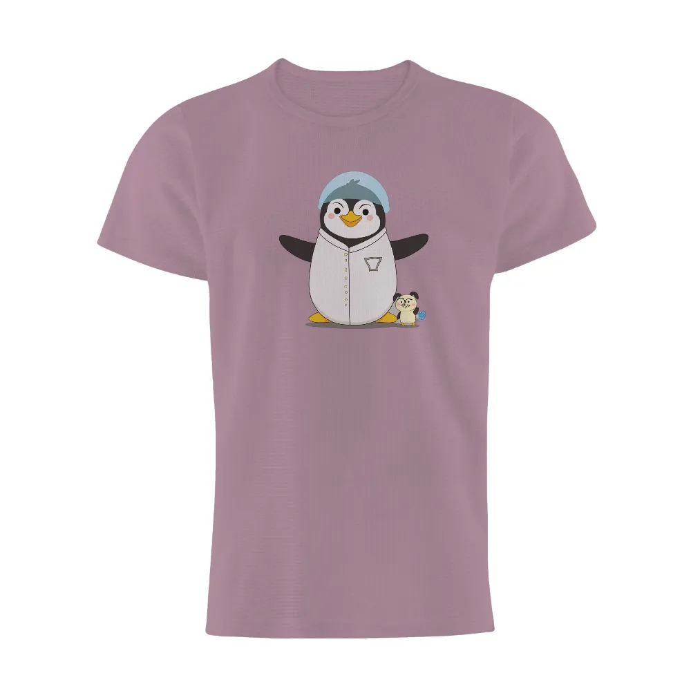 T-Shirt Printing: Pete the Penguin in Baseball Uniform|asu uniform white shirt