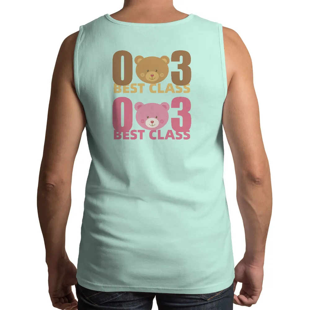 T-Shirts Pattern: O3 Best Class - Celebrate Friendship with Adorable Teddy Bears|cute shirts for valentine's day