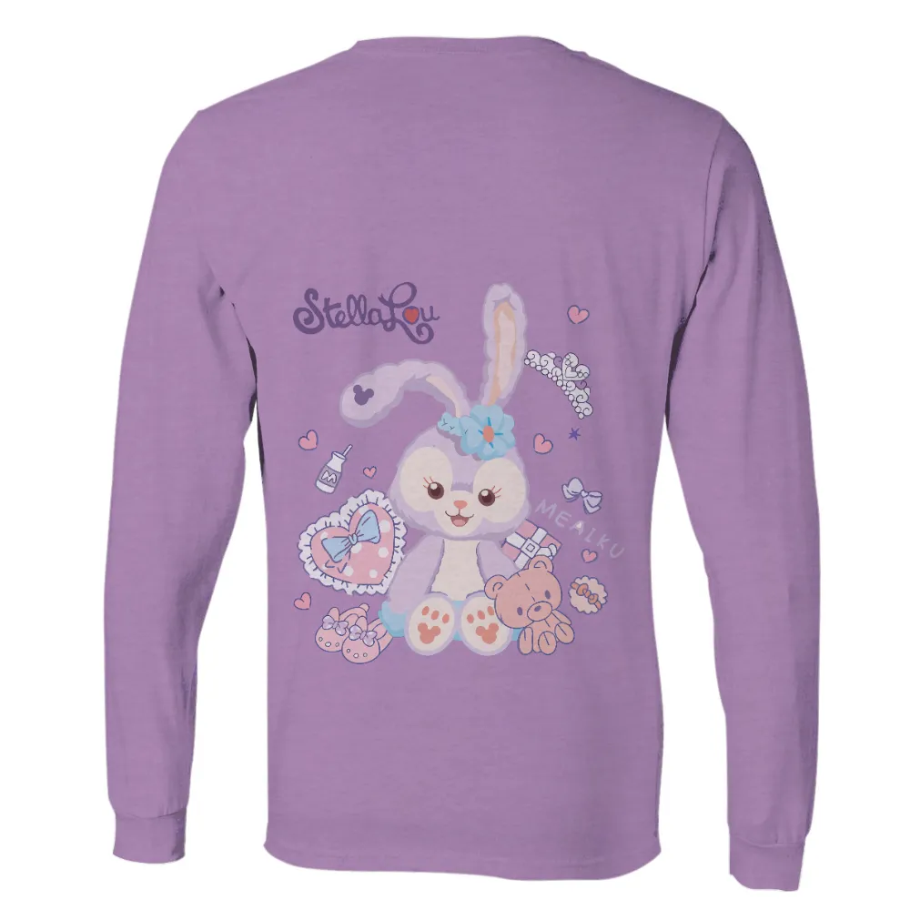 Shirts Graphic Tees: StellaLuv - Adorable Bunny with Love and Affection|cute family 4th of july shirts