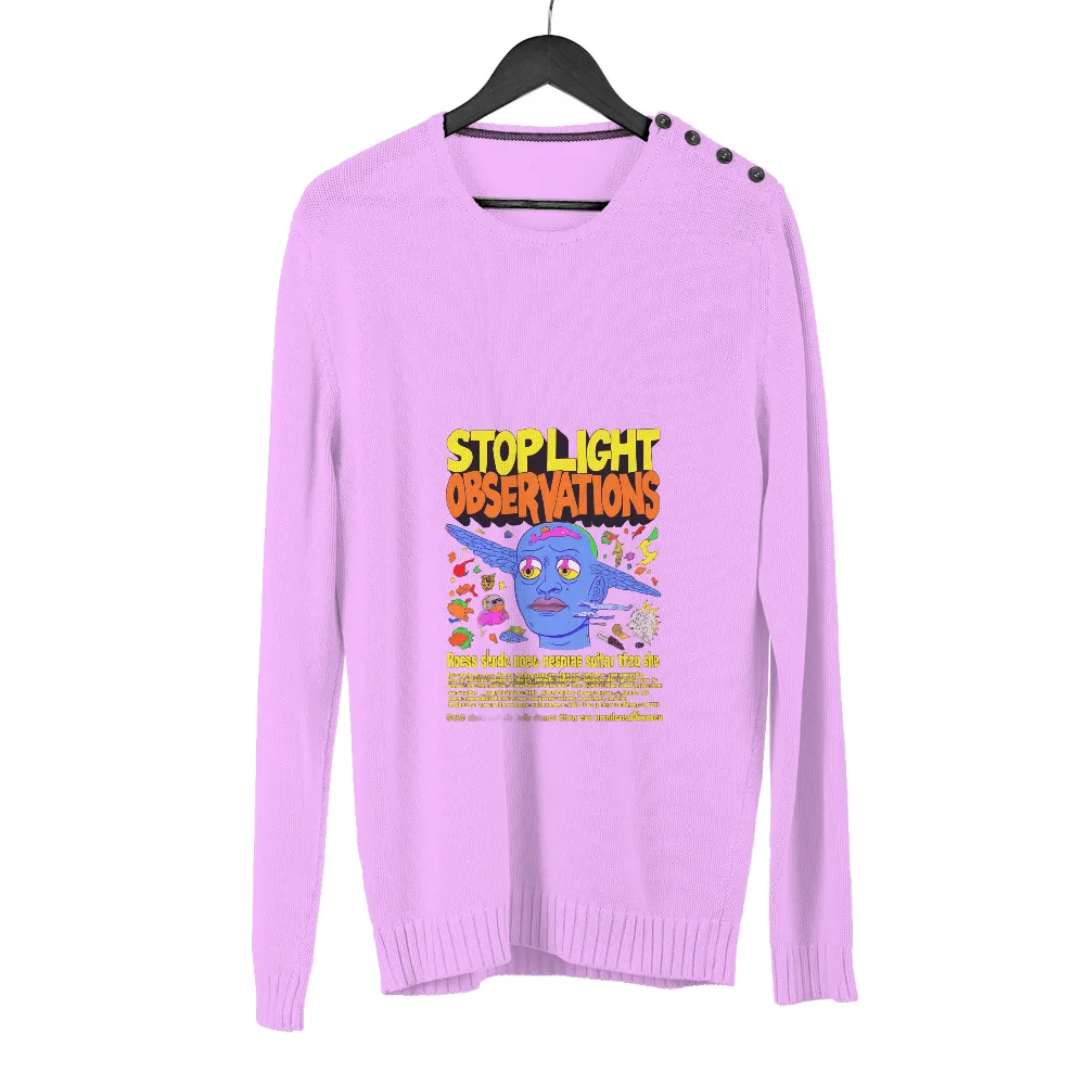 Stop Light Observations: Urban Life, Surreal Art, and Psychedelic Design|stars hollow knit a thon shirt