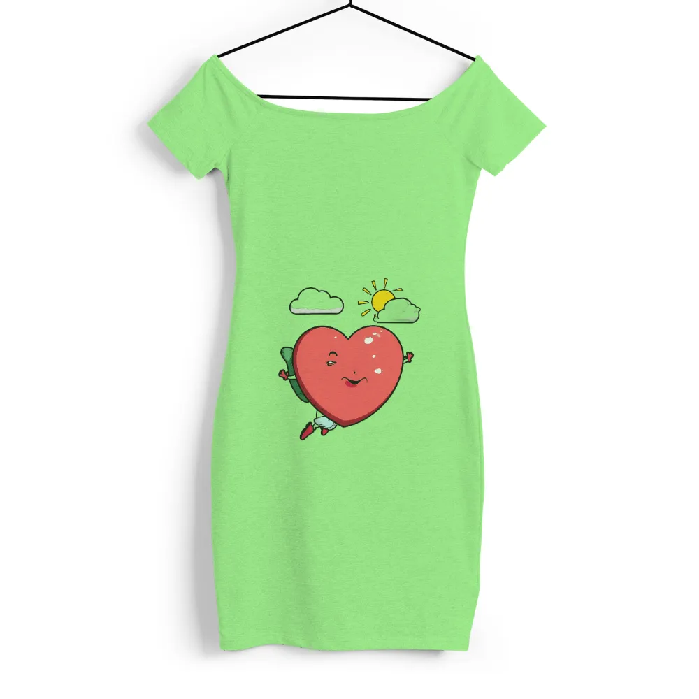 Graphic Tees: Spread Happiness with Happy Heart|white shirt with rainbow heart