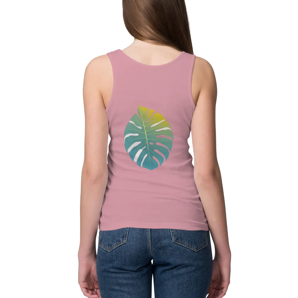 Monstera Leaf T-Shirt: Nature's Touch in Urban Life|kin pattern t shirts