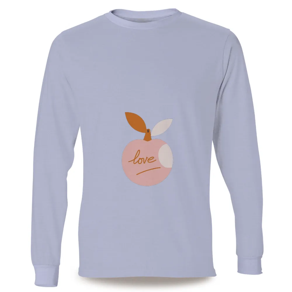 Custom Tee Shirts: Peach Love - Spread Positivity and Simple Joys|t shirt roblox white