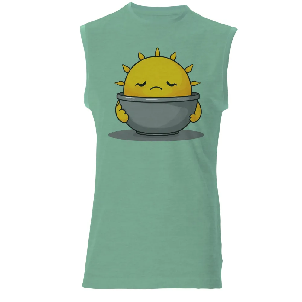 Customized Tee Shirts: Little Sun Taking a Break|sun and moon t shirt kellogg's