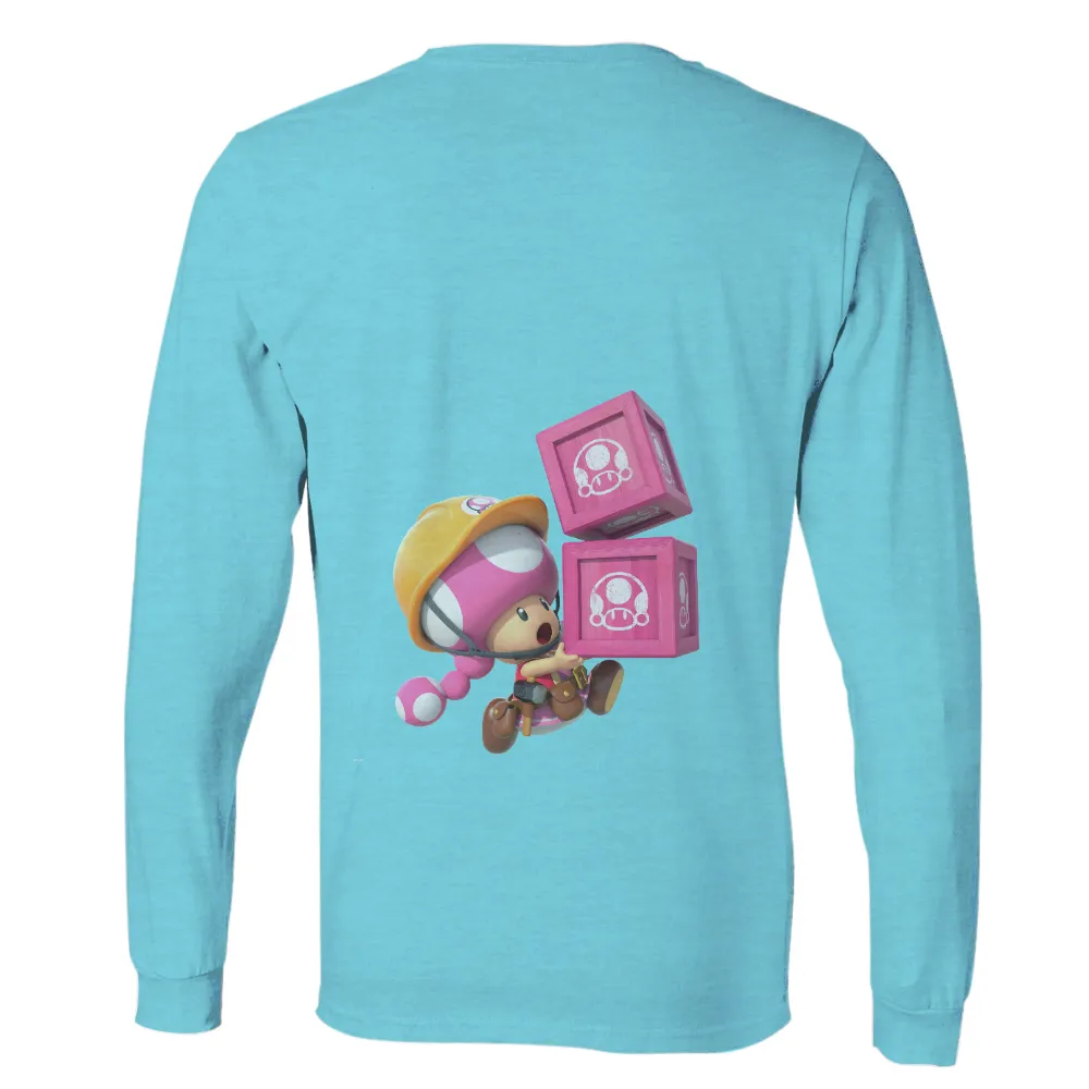 Customized Tee Shirts: Adventure Awaits with Toad and Treasure Crates|splatoon mushroom shirt