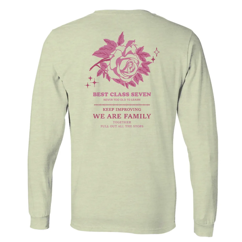 Custom T-Shirt Printing: Best Class Seven - Unity and Lifelong Learning|matching family valentines shirts