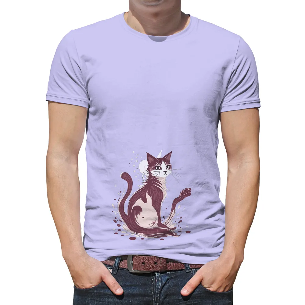 Shirts Graphic Tees: Mystical Cat with Celestial Orb|pete the cat valentine's day shirt