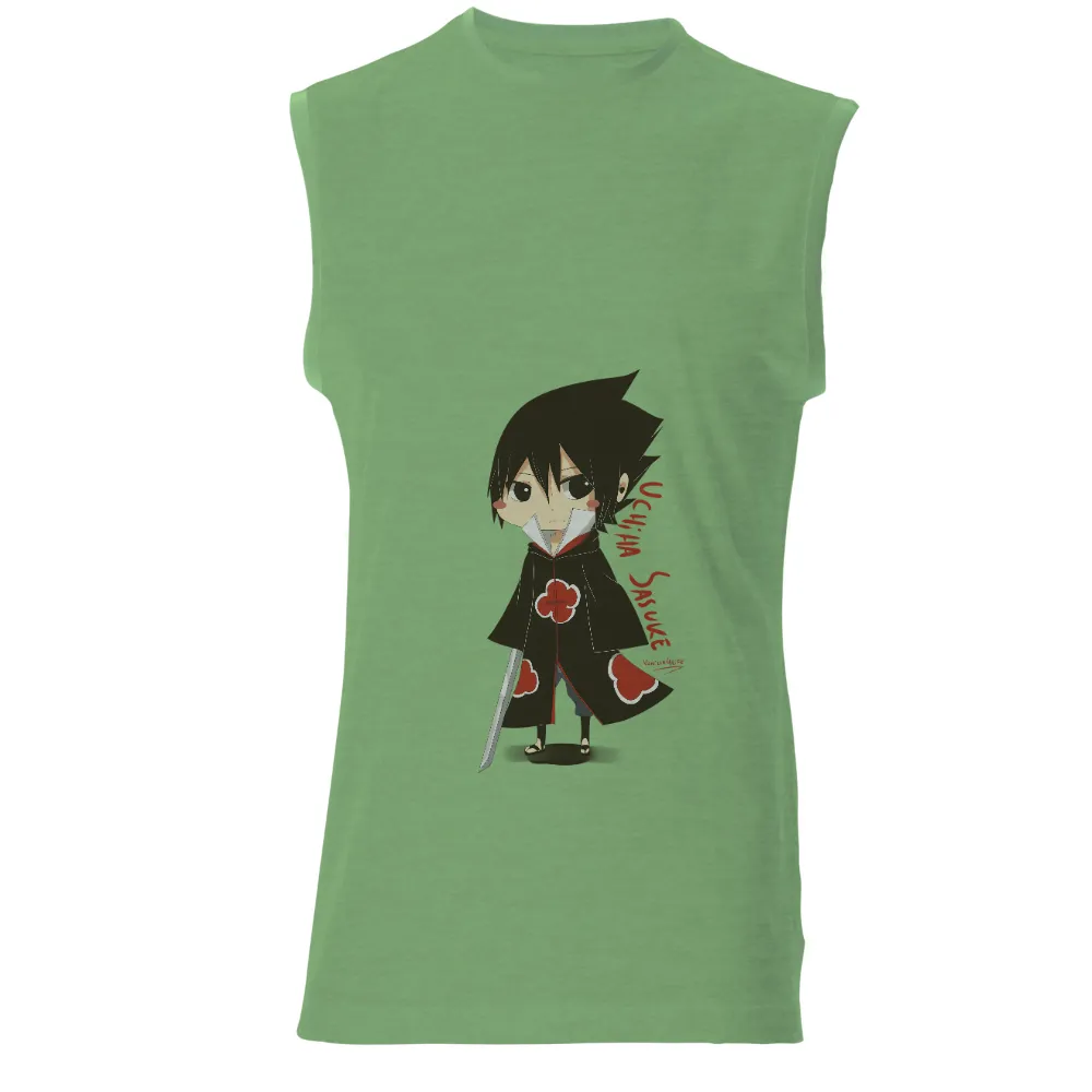 Custom T-Shirt Printing: Uchiha Sasuke - Anime Warrior in Black Cloak|dark souls shirt hot topic