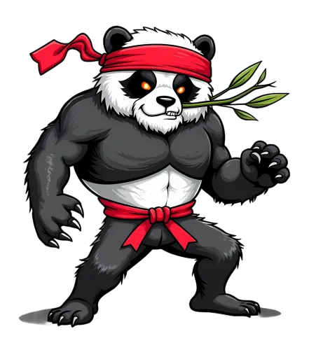 Custom Tee Shirts: Kung Fu Panda Warrior | Funny Martial Arts Design