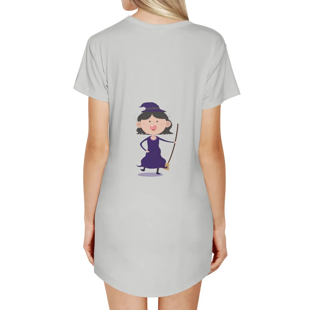 Custom Tee Shirts: Luna the Witch - Halloween Magic|custom t shirts cyber monday