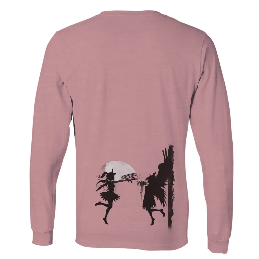 T-Shirts Design: Enchanting Silhouette Under the Full Moon|final fantasy 35th anniversary t shirt