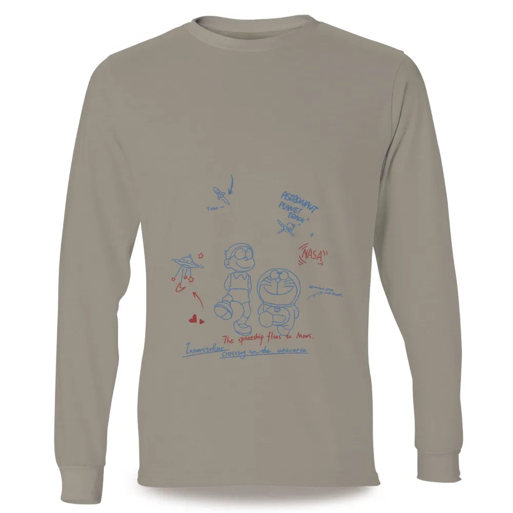 T-Shirt Printing: Explore the Universe with Nobita and Doraemon|webb space telescope t shirt