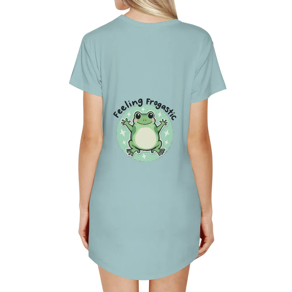 Graphic Tees: Feeling Frogastic - Spread Joy and Positivity|army frog shirt