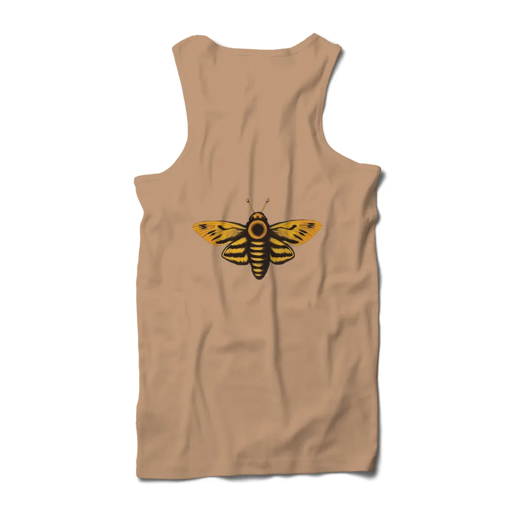 Graphic Tees: The Golden Whisper Moth - Artistic Mystery|satisfy moth eaten tee