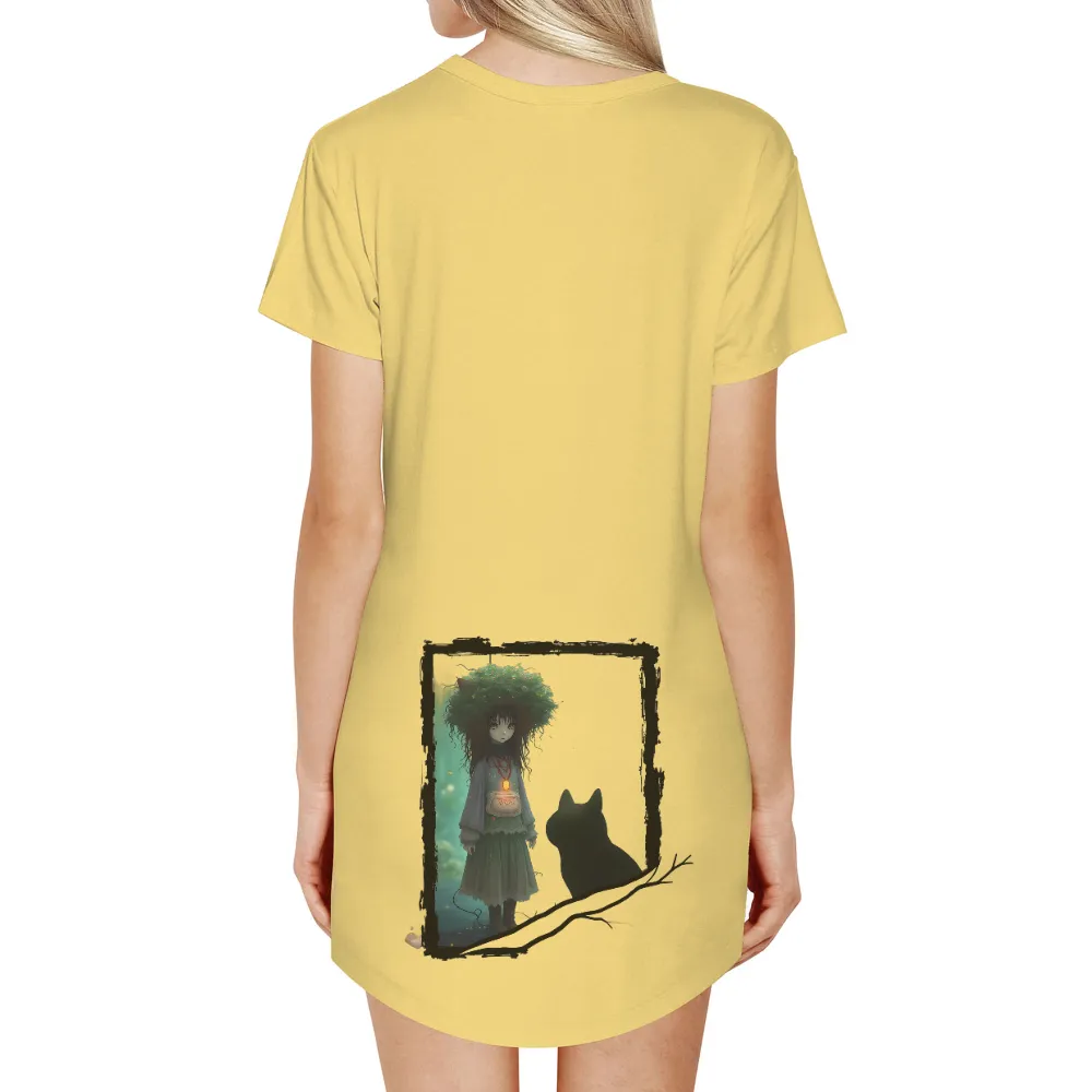 Customized Tee Shirts: Elara's Magical Journey in the Forest|doja cat nasa