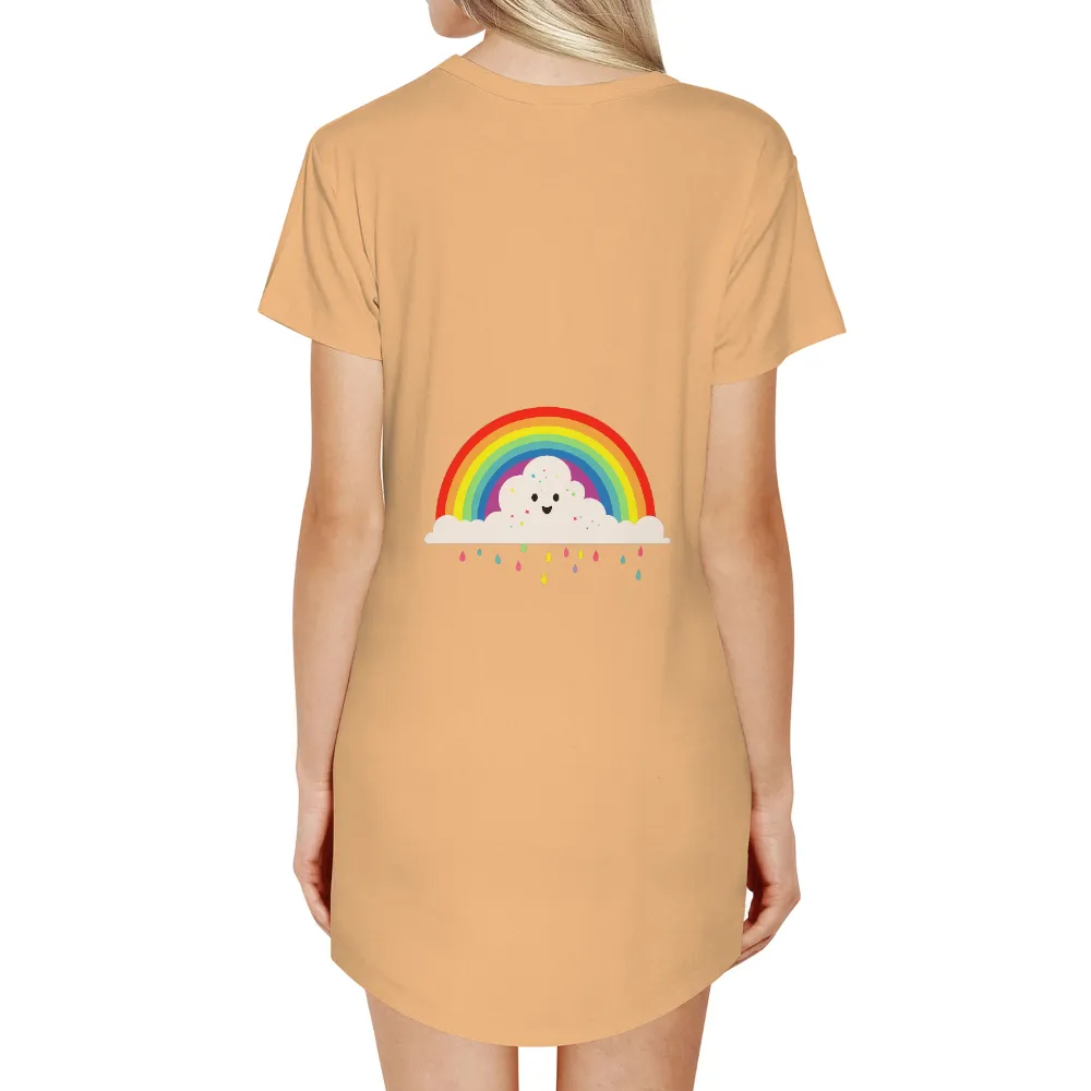 Custom Tee Shirts: Spread Joy with Fluffy Rainbow Cloud|reading rainbow geordi la forge shirt