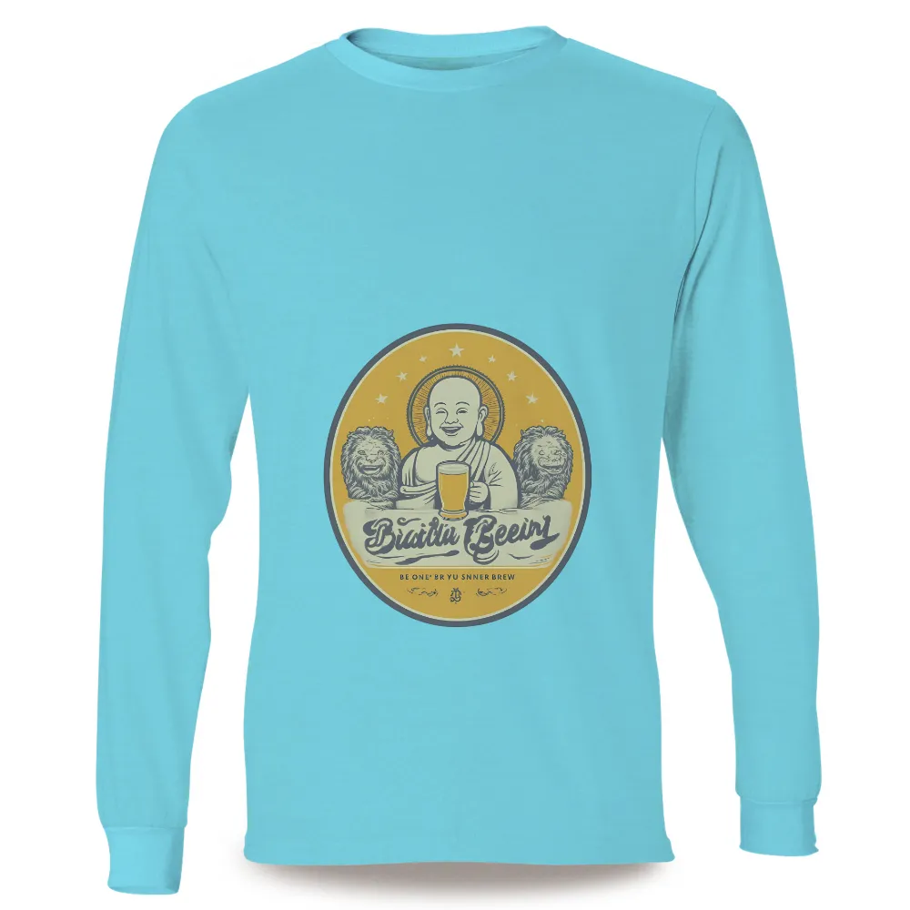 Humorous Buddha Beer Celebration: Embrace Joy and Unity|this beer is making me awesome t shirt