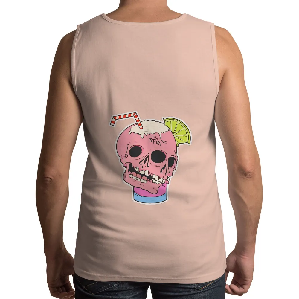 Custom Tee Shirts: Quirky Skull Pink Lemonade - Funny & Whimsical|fun summer button down shirts