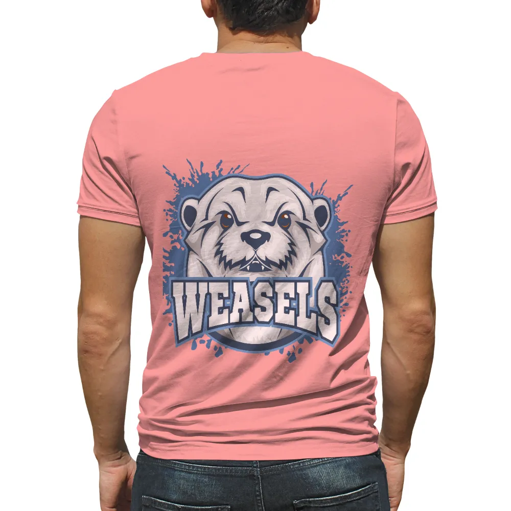 TShirt Printing: Fierce Weasel Sports Team Mascot|team robbo