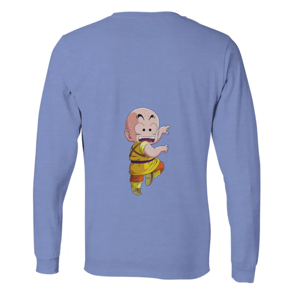 Custom T-Shirt Printing: Cheerful Krillin from Dragon Ball|adventure time shirt sex